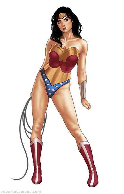 Photoshop Tutorial Wonder Woman - Step 4 : Chiaroscuro